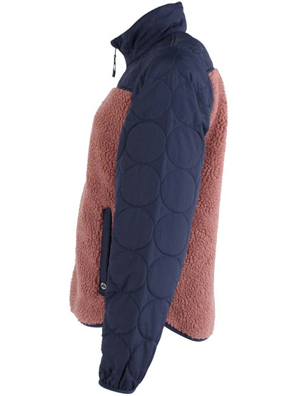 Danehazel Fleece Zip-Up Dk Navy/Rose Beige