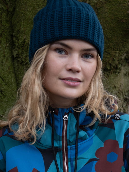 Dane Folklore Chunky Wool Beanie Dk Slate 