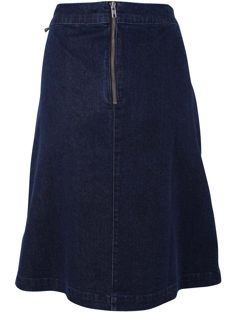 Fin nederdel i denim til kvinder