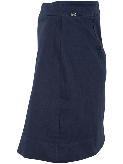 Danelondon Stretch Canvas Skirt Dk Navy