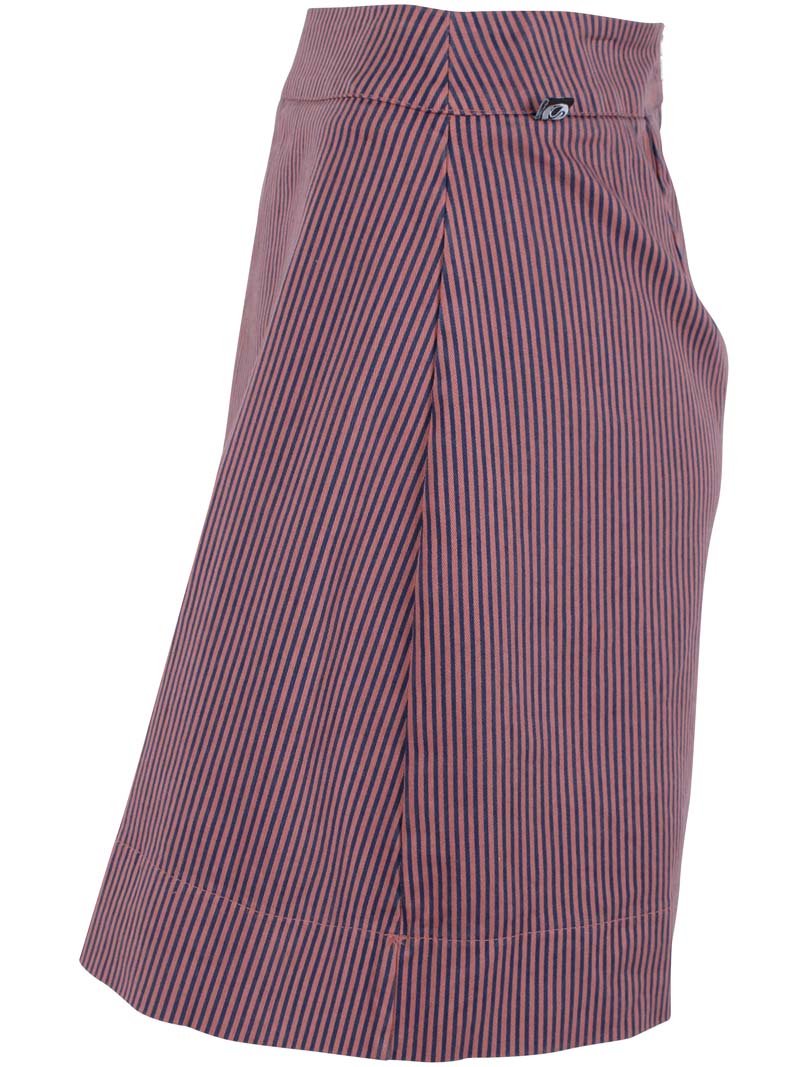 Danelondon Stretch Canvas Skirt Rose/Dk Navy