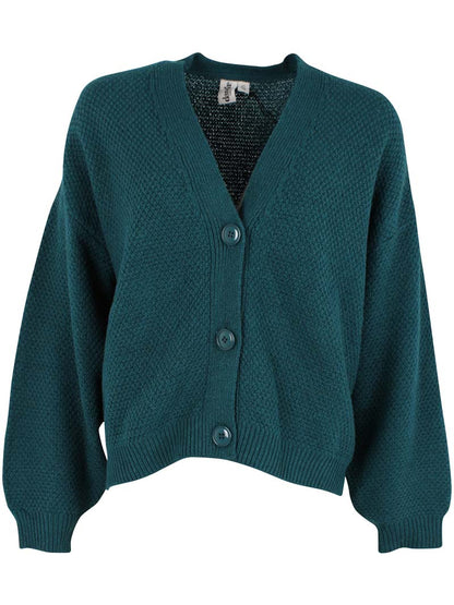 Danelotte Wool Cardigan Dk Slate 