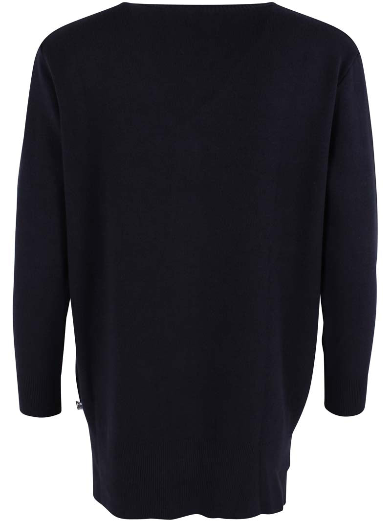 Danemembership Viscose Cardigan Dk Navy