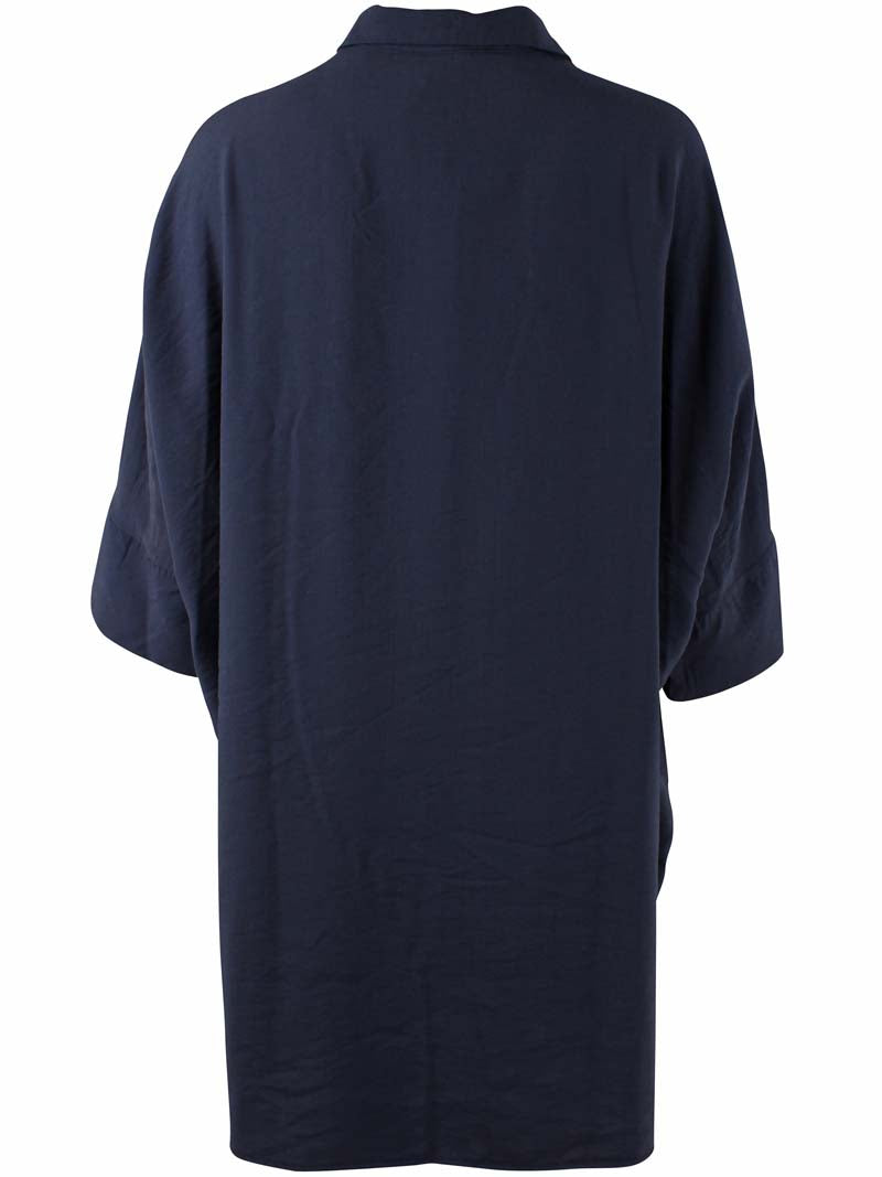 Danemonsoon Heavy Viscose Tunic Dk Navy