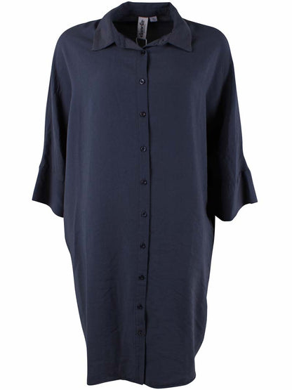Danemonsoon Heavy Viscose Tunic Dk Navy