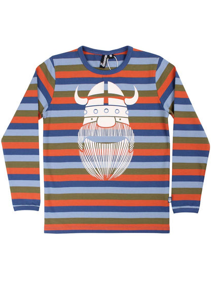 Stribet Bluse med viking 