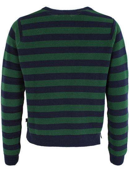 Danepearly 3D Crotchet Cotton Sweater Dk Navy/Dk Pine