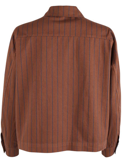 Daneprairie Stretch Canvas Jacket Brown/Dk Navy