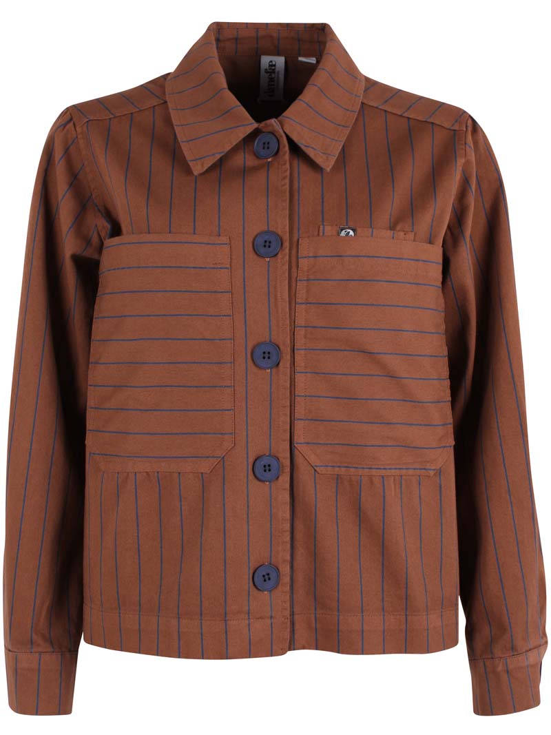 Daneprairie Stretch Canvas Jacket Brown/Dk Navy