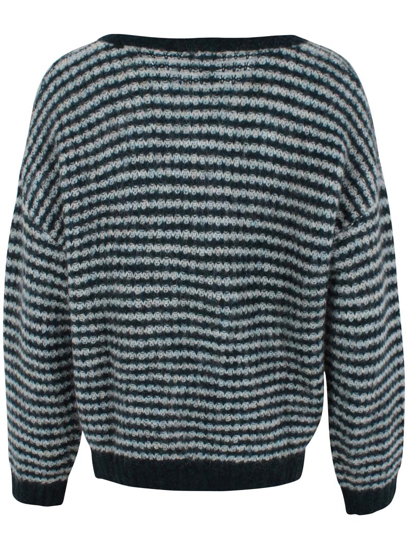 Dane Relative Alpaca Sweater Dk Slate/Lt Blue Grey 