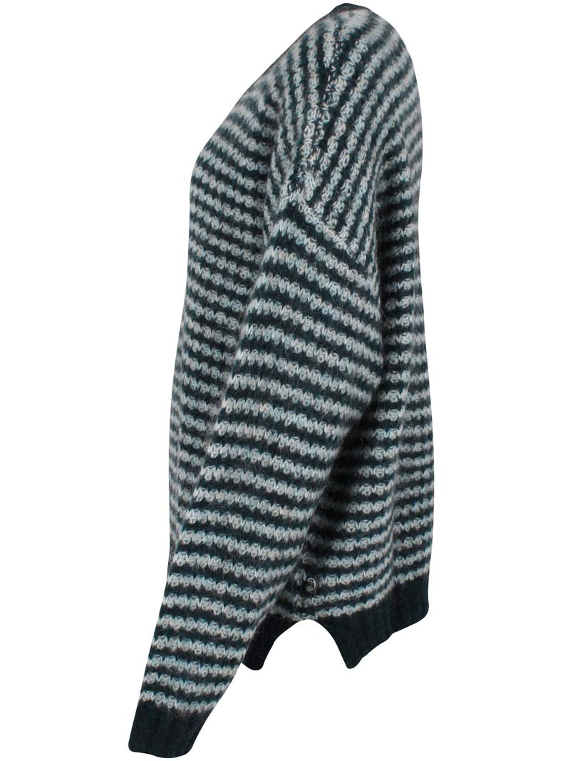 Dane Relative Alpaca Sweater Dk Slate/Lt Blue Grey 