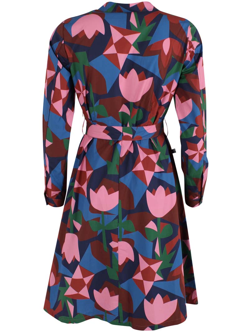 Daneribe Poplin Dress Ocean Blue GEOFLEUR