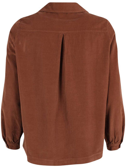 Danerosemary Cord Shirt Brown