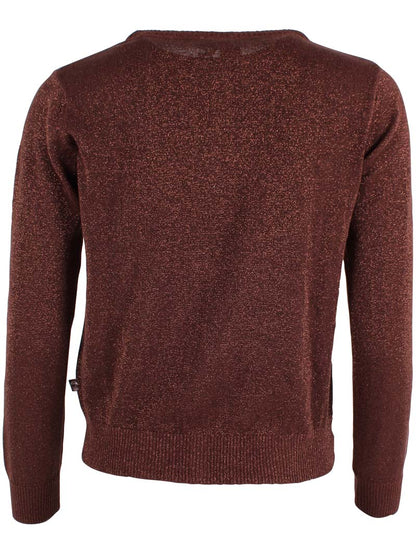 Danesaga Glitter Cardigan Dk Merlot