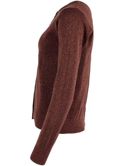 Danesaga Glitter Cardigan Dk Merlot