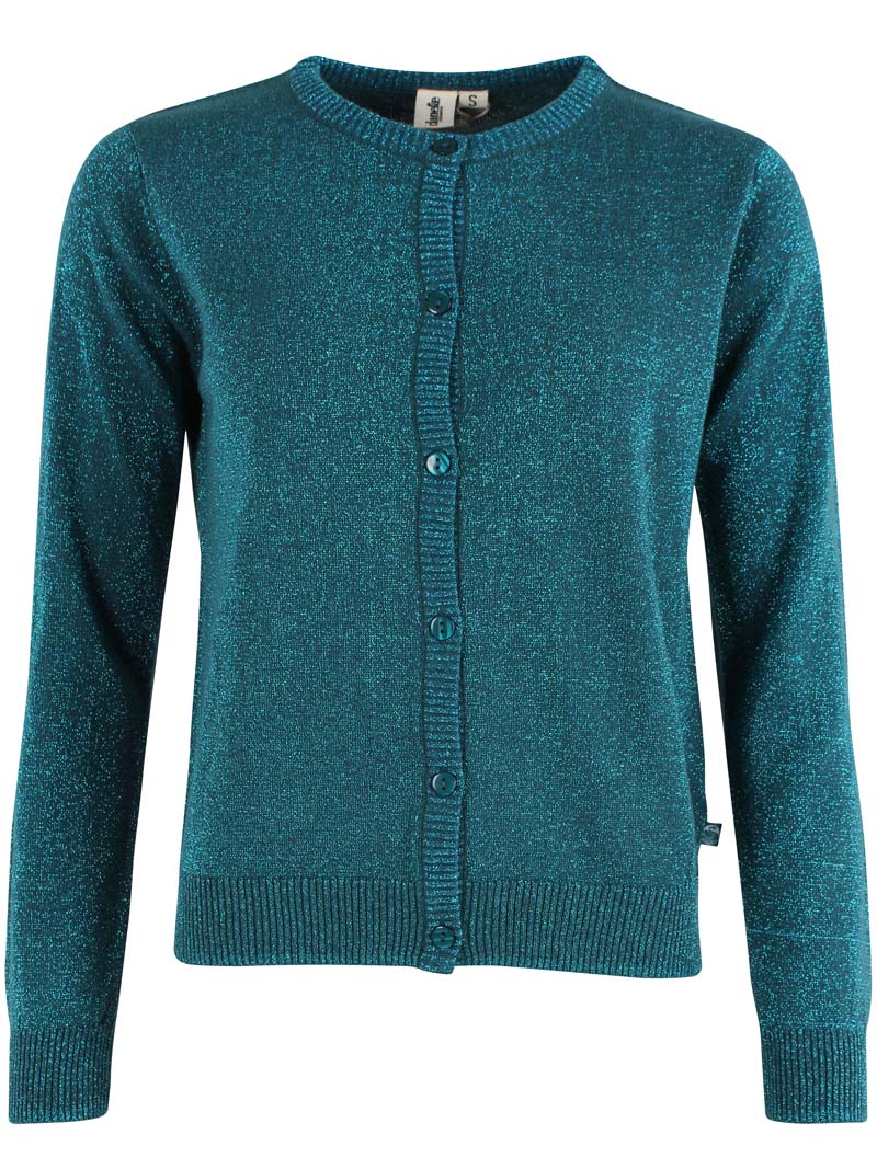 Danesaga Glitter Cardigan Dk Slate
