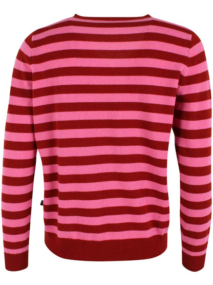 Danesaint Merino Wool Sweater Dk Rust/Spicy Pink