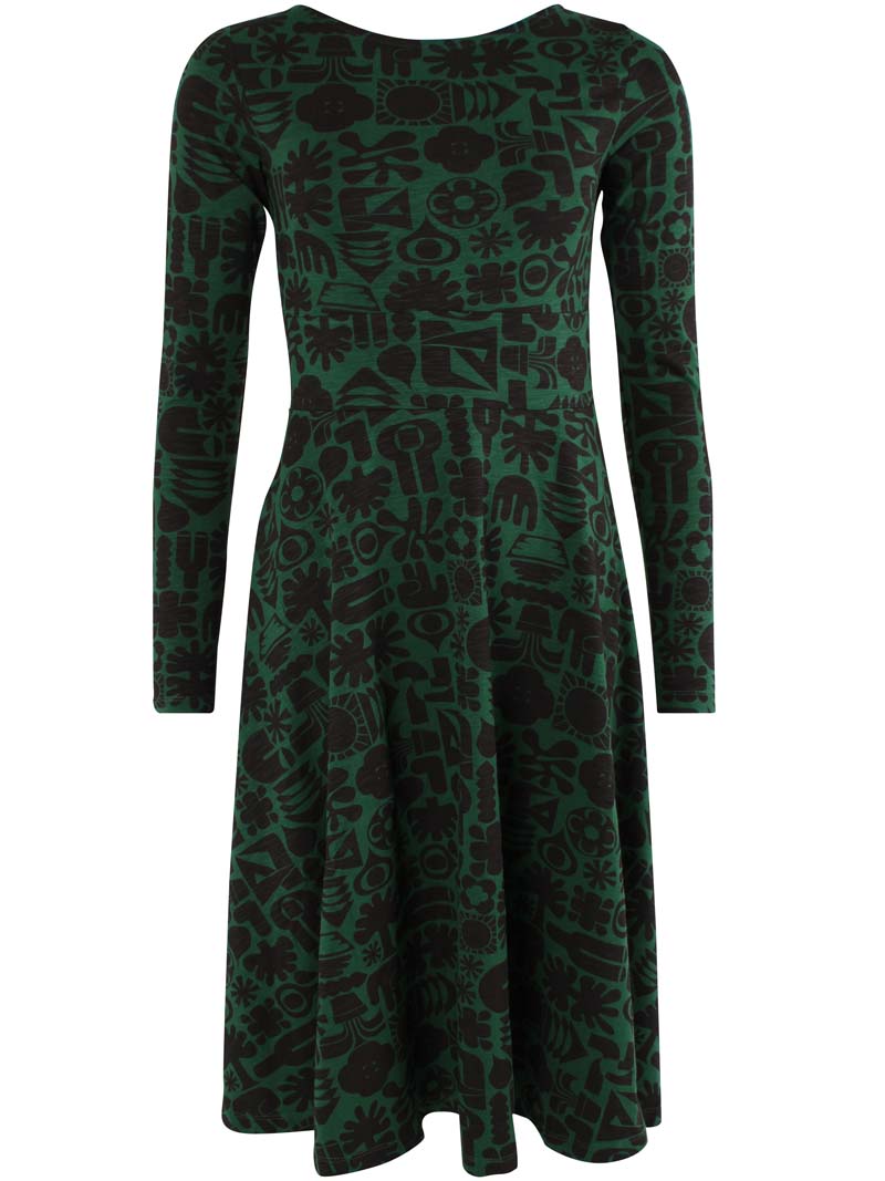 Danesigrid Slub Dress Dk Pine FUTUREPRIMITIVE