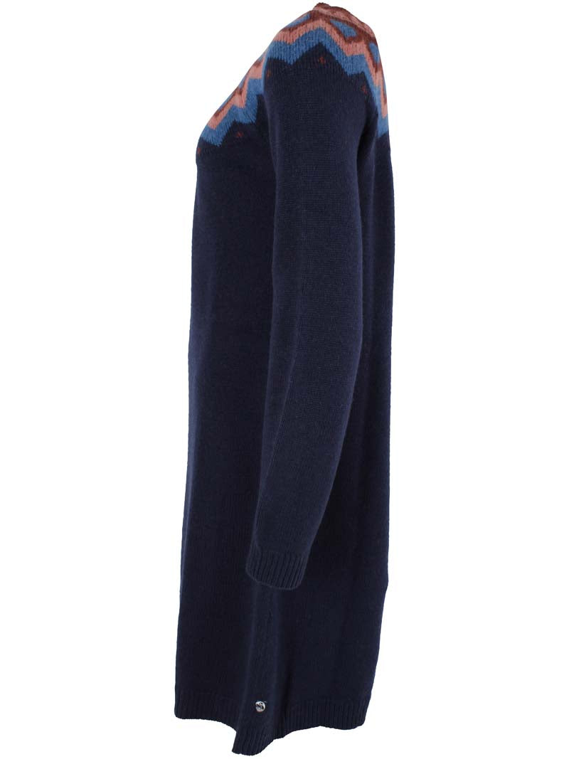 Danesukkertop Wool Sweater Dress Dk Navy