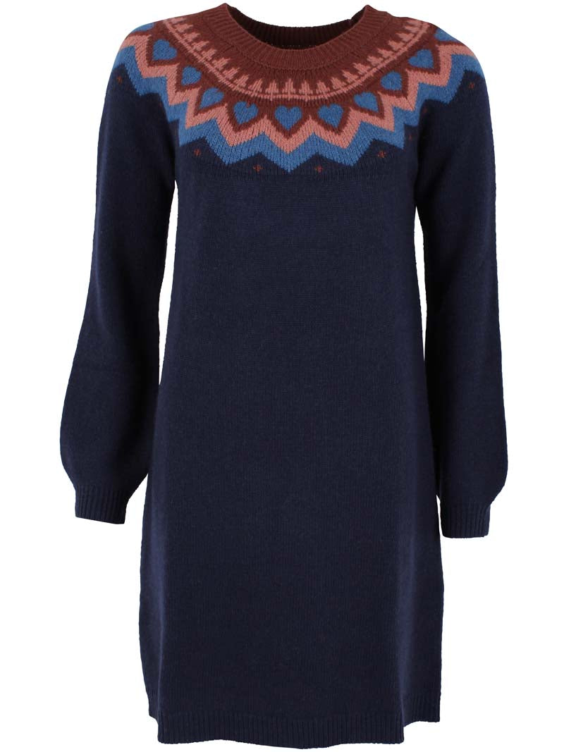 Danesukkertop Wool Sweater Dress Dk Navy