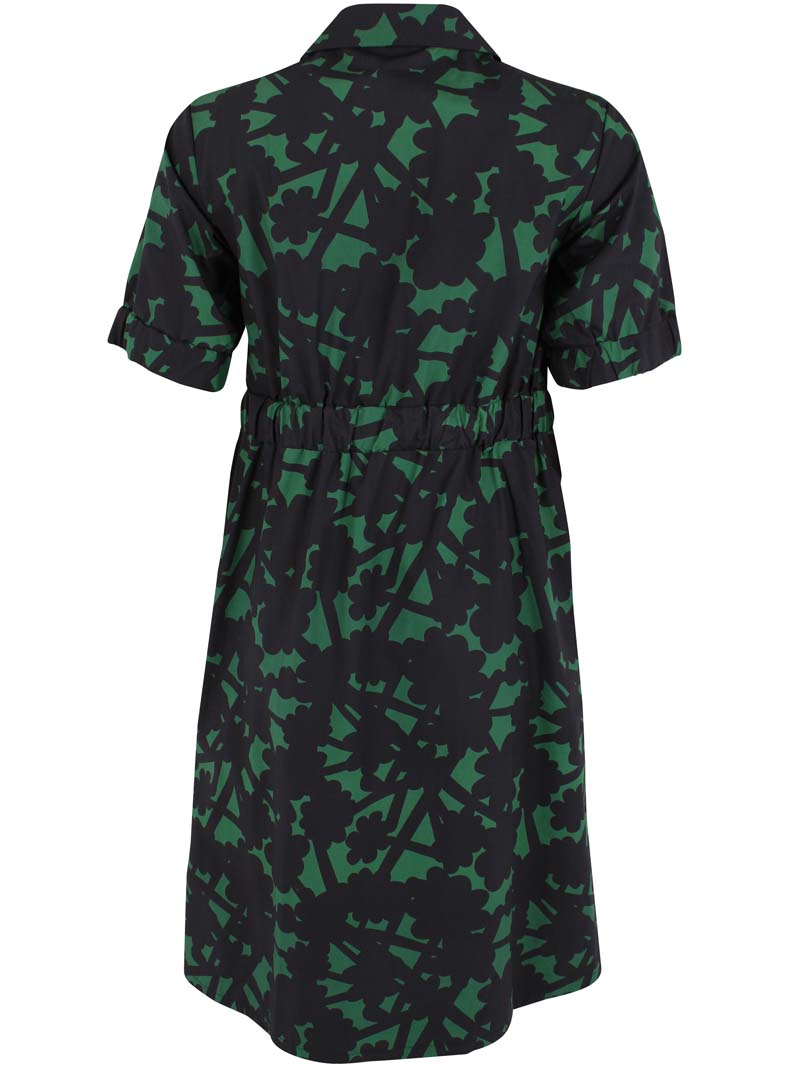Danesusanne Poplin Dress Dk Pine BRAMBLE
