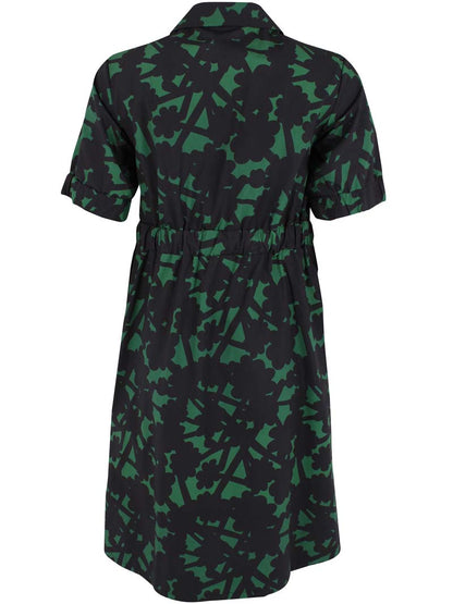 Danesusanne Poplin Dress Dk Pine BRAMBLE