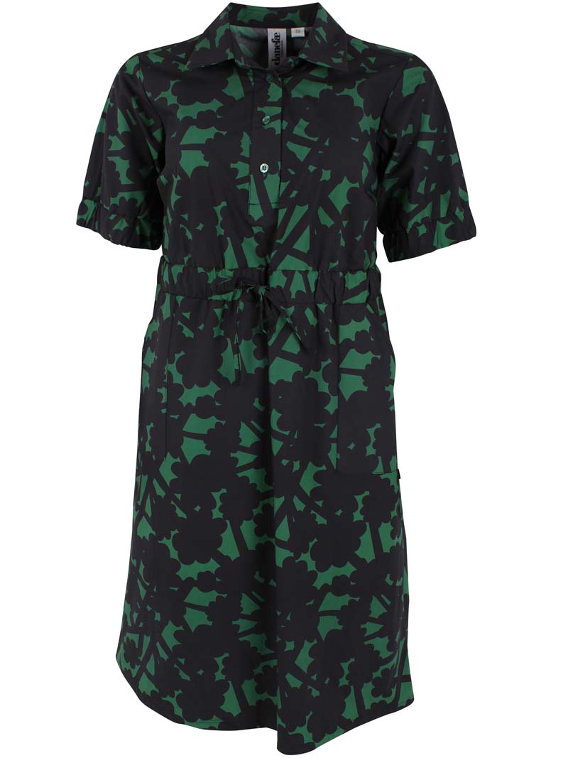Danesusanne Poplin Dress Dk Pine BRAMBLE