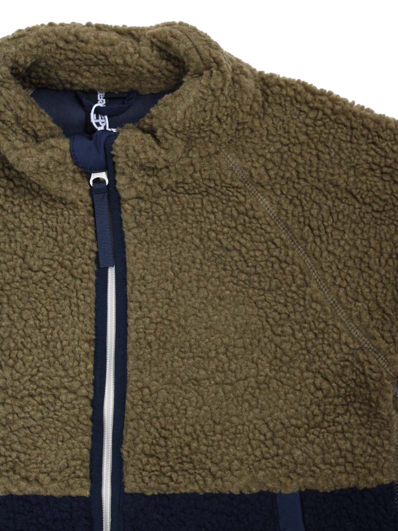 ESS - Danetalent Fleece Jacket Khaki/ Dk Navy