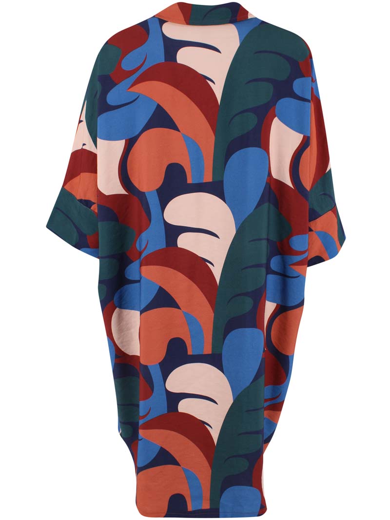 Danetiki Heavy Viscose Dress Warm Blue TROPS