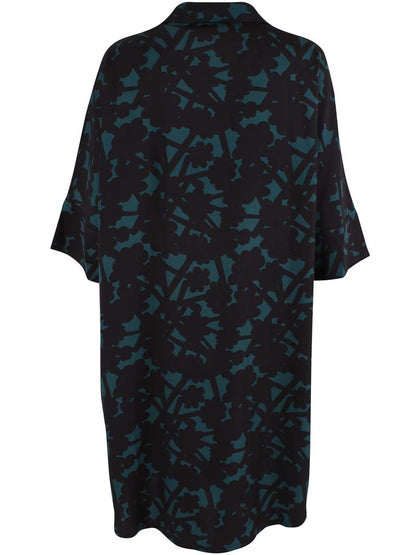 Danetiki Sateen Twill 3/4 Dress Dk Slate BRAMBLE