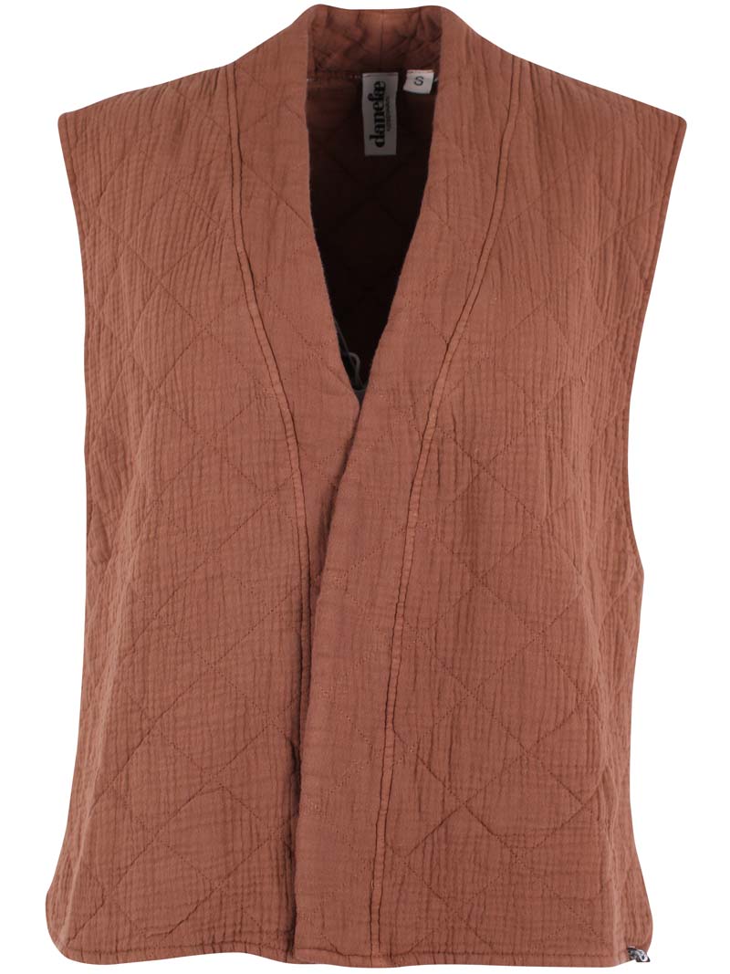 Danevibeke Quilt Vest Brown