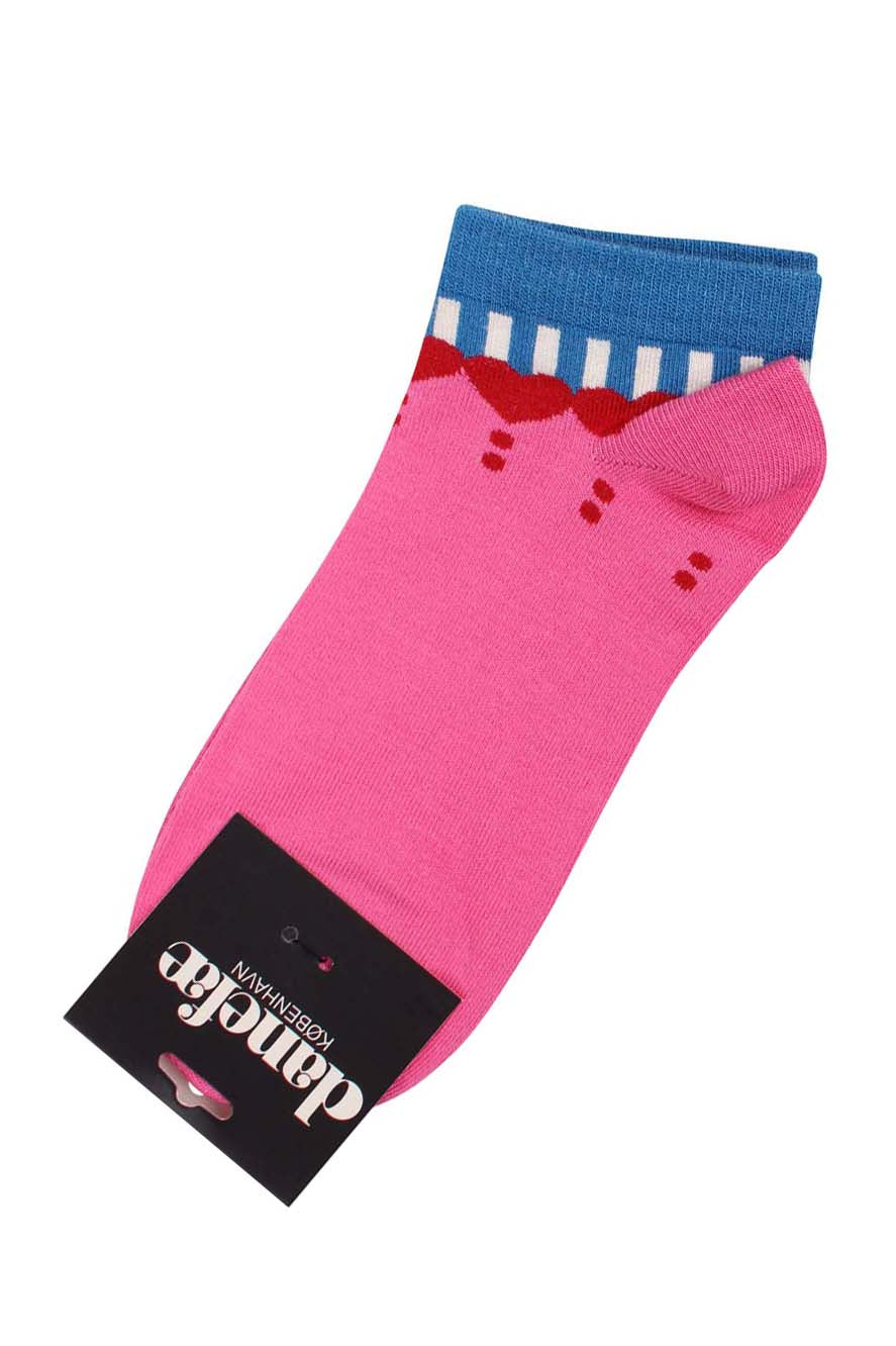 Danewalk With Me Low Socks Spicy Pink HEARTHROB