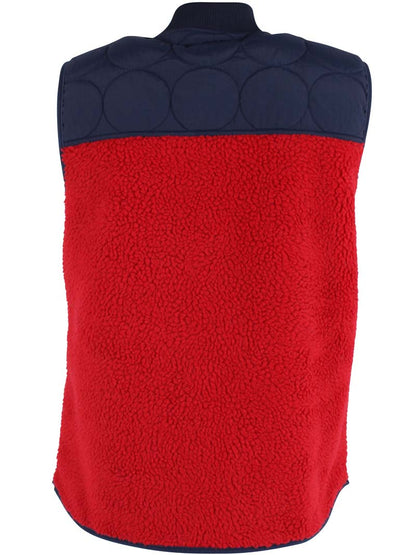Danewalnut Fleece Bodywarmer Dk Navy/Dk Red 