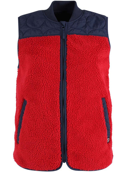 Danewalnut Fleece Bodywarmer Dk Navy/Dk Red 