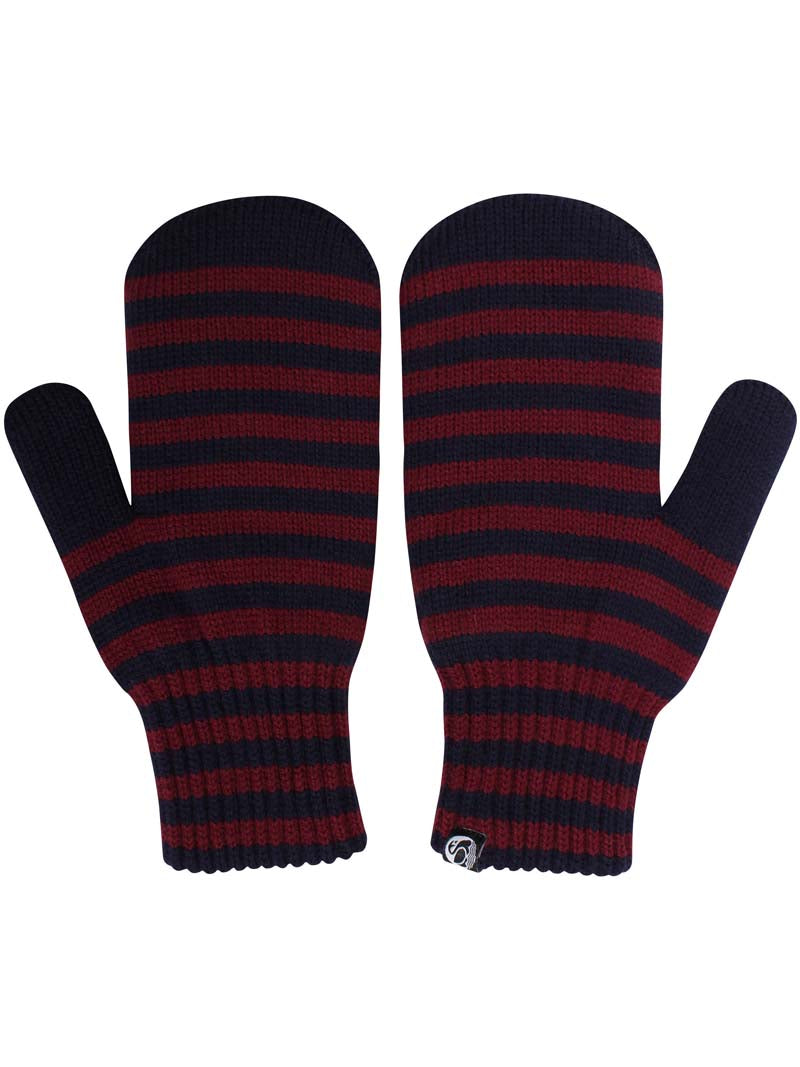 Danicebird Wool Mittens Dk Merlot/Dk Navy