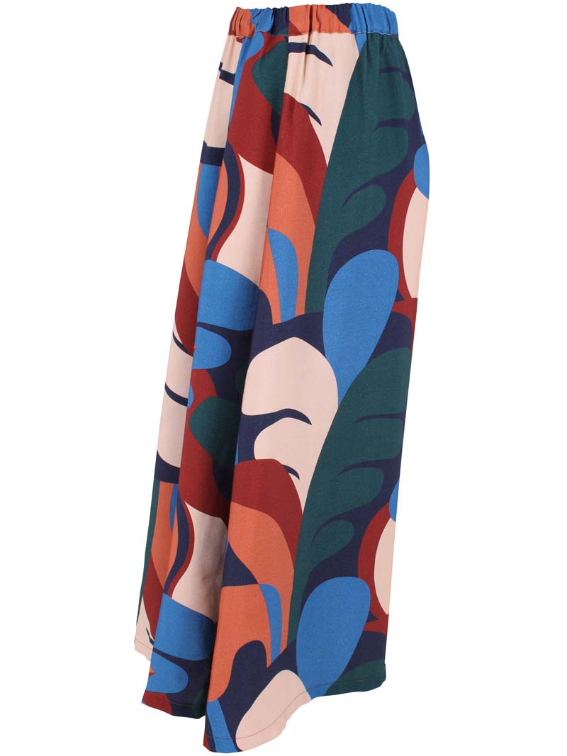 Daningrid Heavy Viscose Skirt Warm Blue TROPS