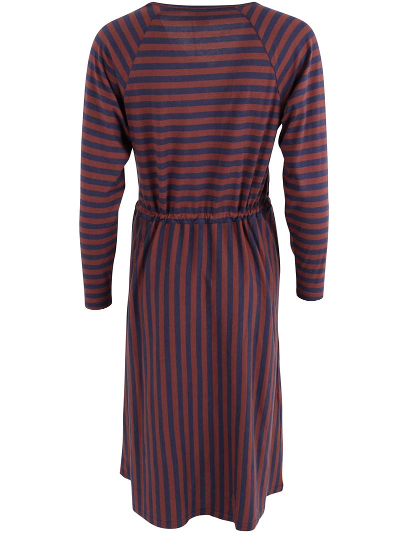 Danouioui Modal Dress Dk Navy/Dk Merlot