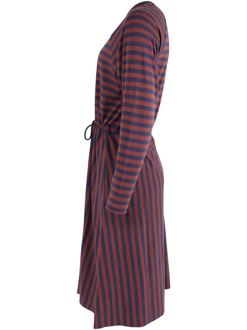 Danouioui Modal Dress Dk Navy/Dk Merlot