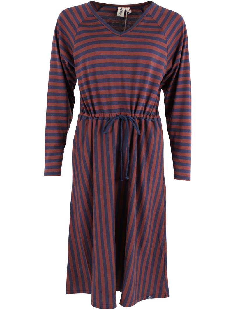 Danouioui Modal Dress Dk Navy/Dk Merlot