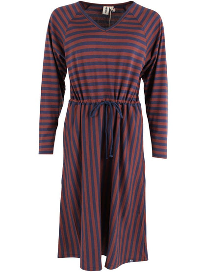 Danouioui Modal Dress Dk Navy/Dk Merlot