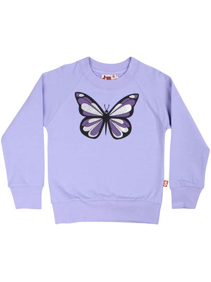 Dyrbellow Sweat Lila SOMMERFUGL