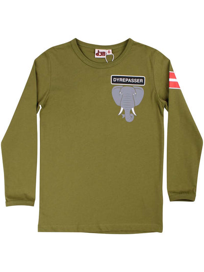Pet Sitter LS T Olive ELEPHANT
