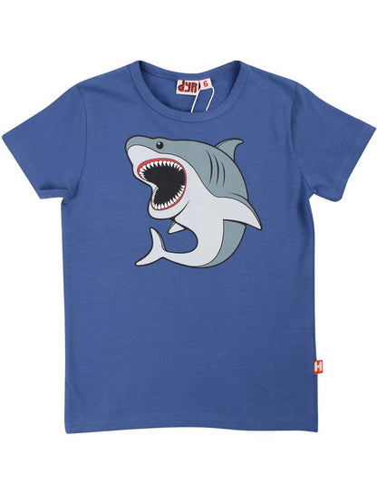 Børne tshirt med hvid haj