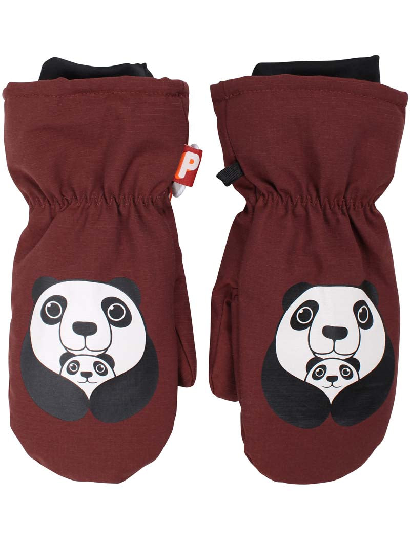 Dyrpaw Mittens Dk Brick PANDAMOR