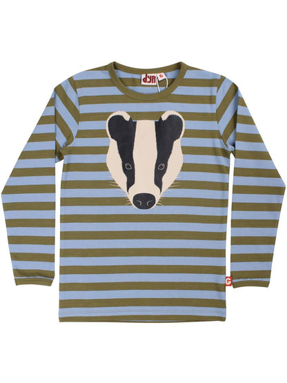 Dyrroar T AOP/STRIB Lt Blue Grey/Olive GRAEVLING