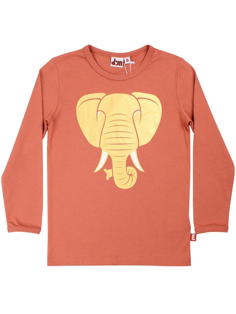 Dyrshedding T Terracotta ELEFANT (GLITTER)
