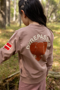 Pet Sitter Sweat Rosa Beige ELEFANT