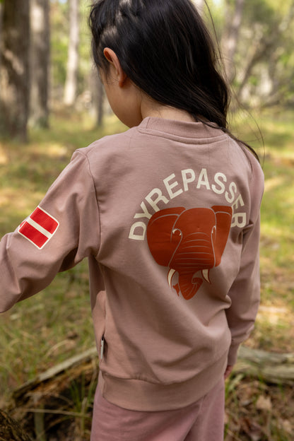 Dyrepasser Sweat Rose Beige ELEFANT