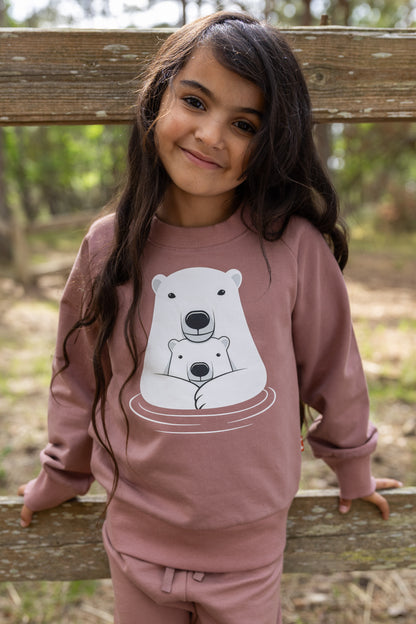 Dyrbellow Sweat Dk Rose Beige ISBJOERNE MOR