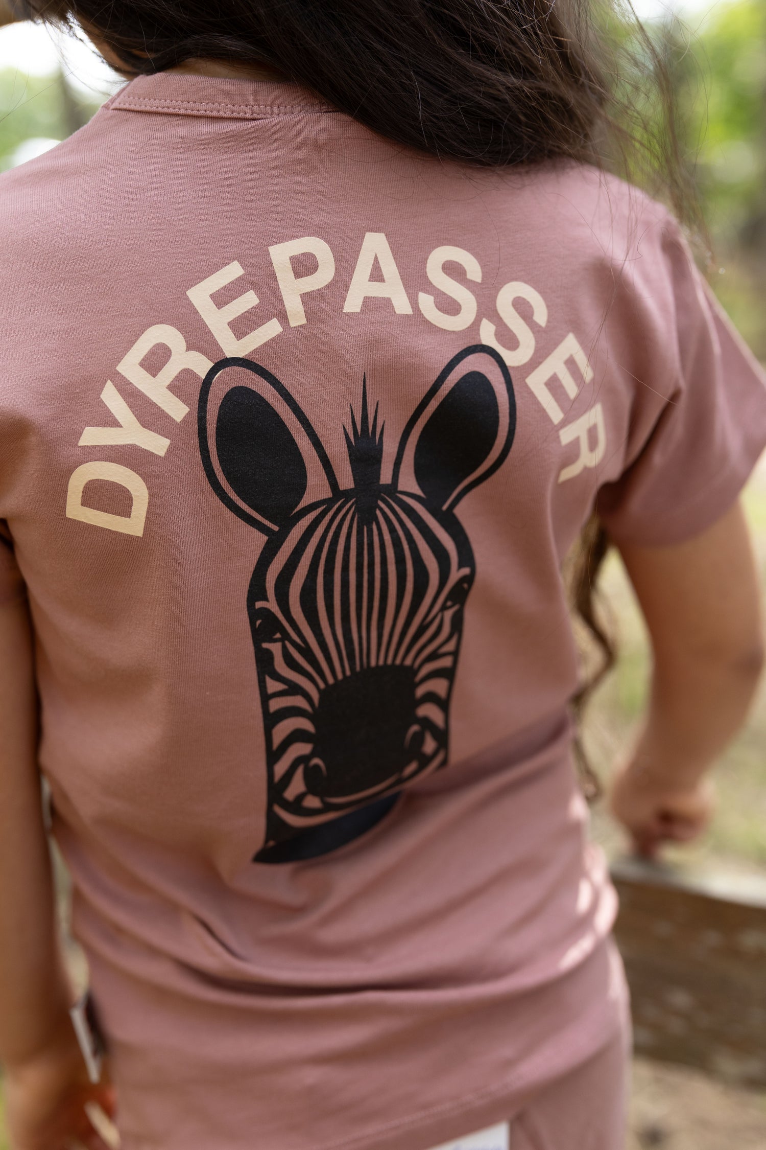 Dyrepasser T-shirt Dk Rose Beige ZEBRA